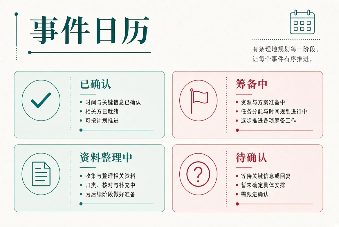 事件日历栏目图